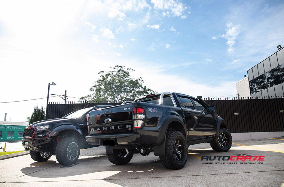 FORD RANGER AVENGER BLACK MACHINED FACE